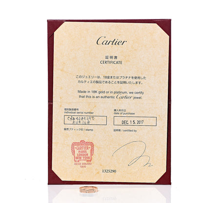 Cartier 18K Pink Gold 3.5mm LOVE Wedding Band Ring 50 5.25 5 of 5