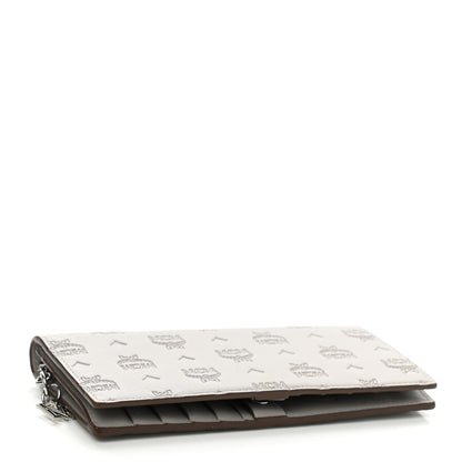 MCM Calfskin Ottomar Large Klara Two Fold Wallet Dove 4 of 6