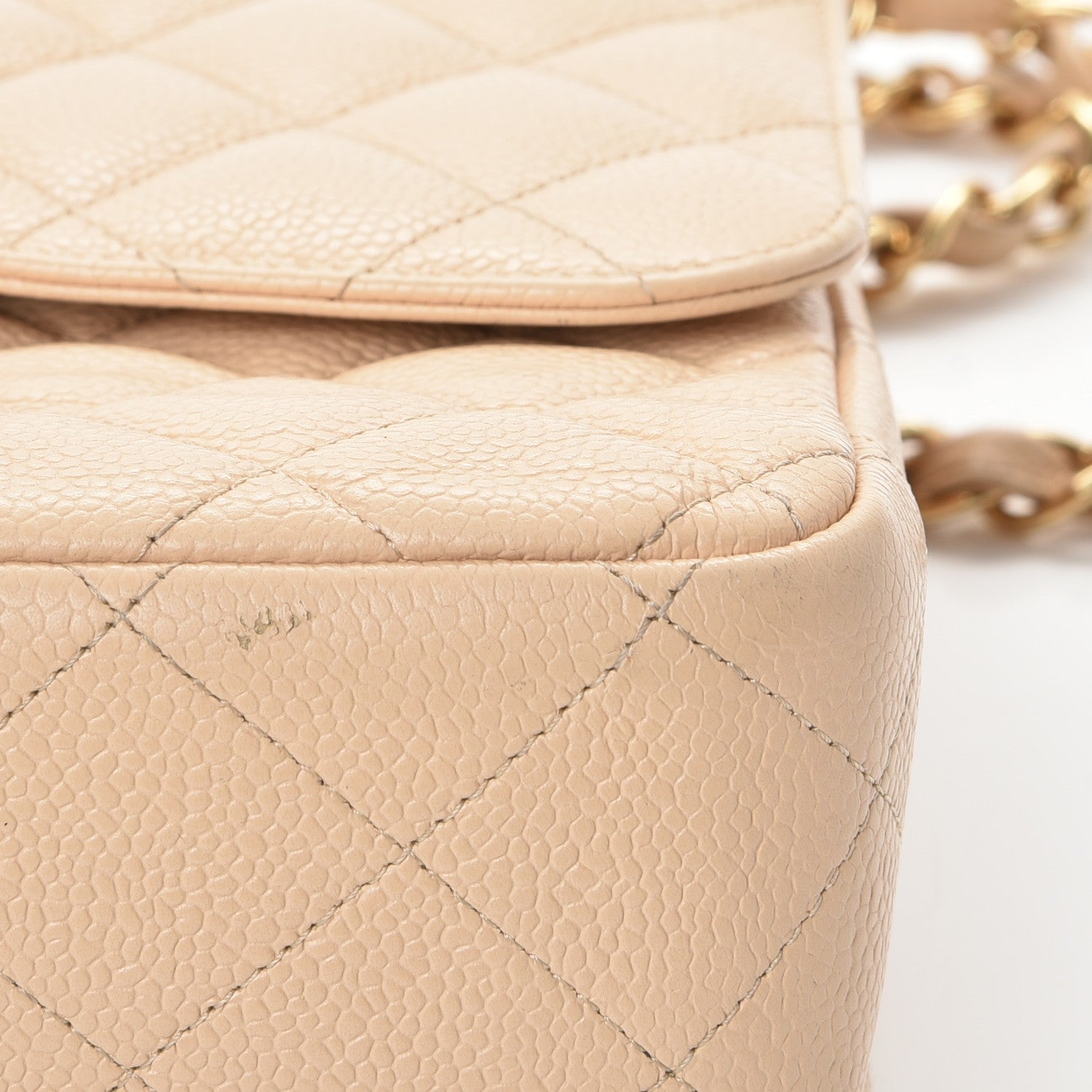 Chanel Caviar Quilted Jumbo Double Flap Beige Clair 16 of 18