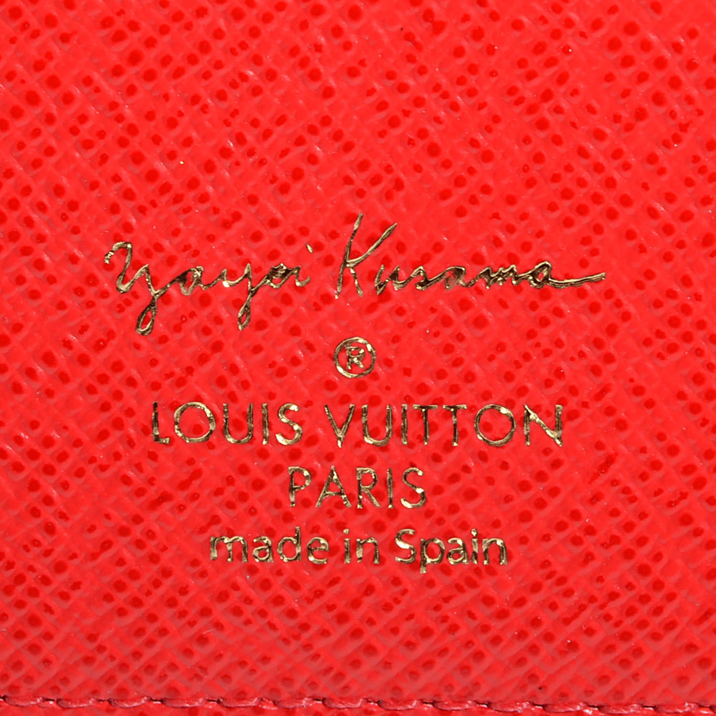 Monogram Kusama Town Small Ring Agenda Cover Red