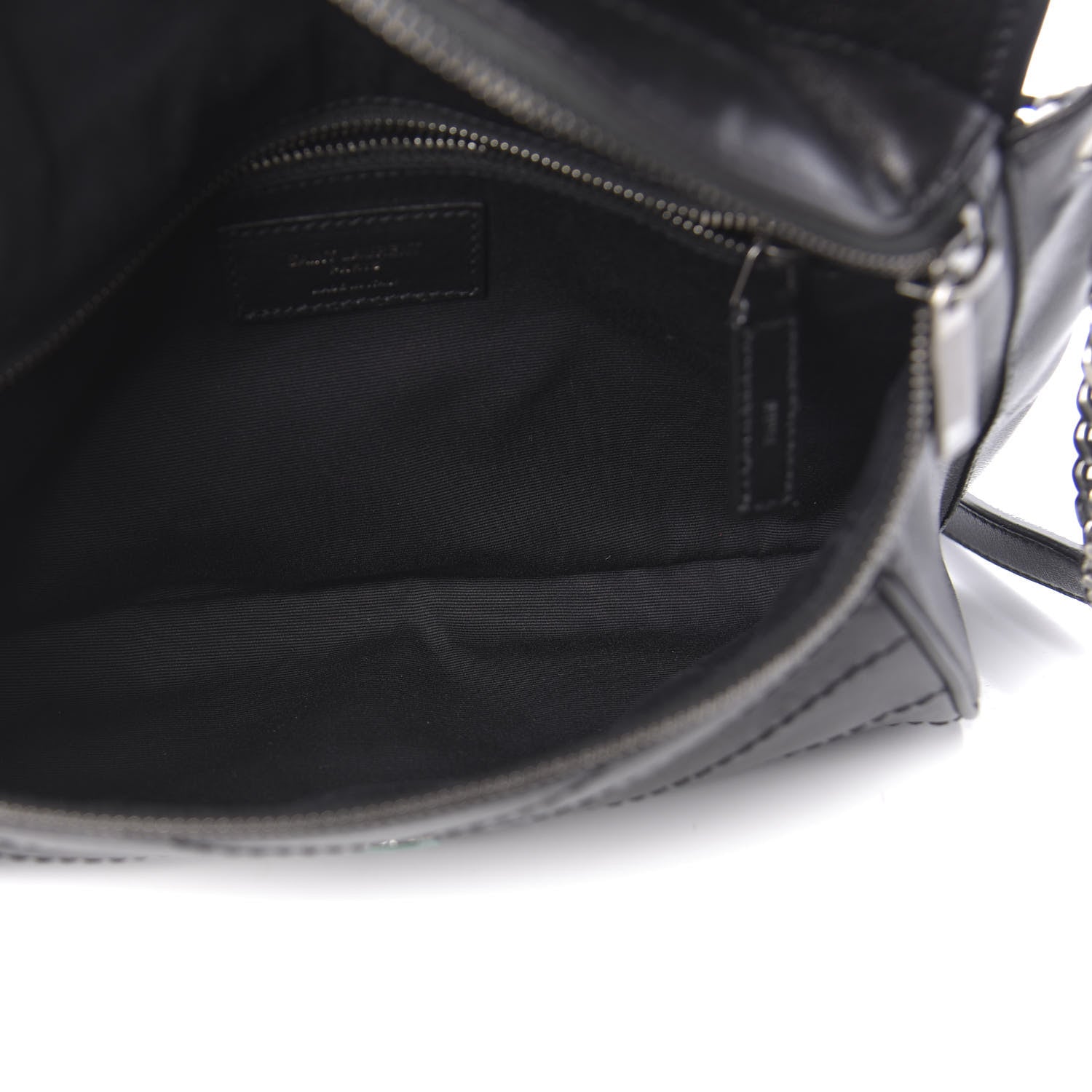 Saint Laurent Calfskin Studded Stardust Monogram Niki Shoulder Bag Black 5 of 10