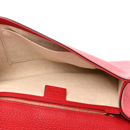 Gucci Soft Patent Medium Soho Clutch Red 5 of 7