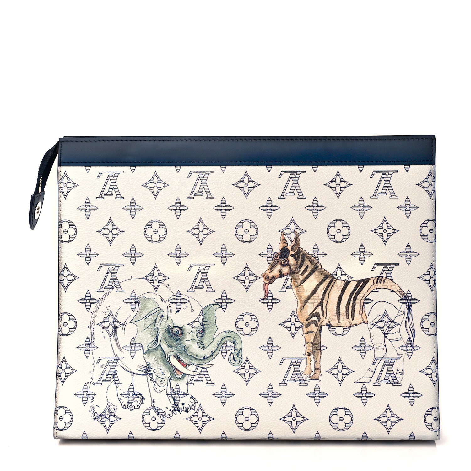 Louis Vuitton Savane Monogram Chapman Pochette Voyage GM Dune 1 of 8