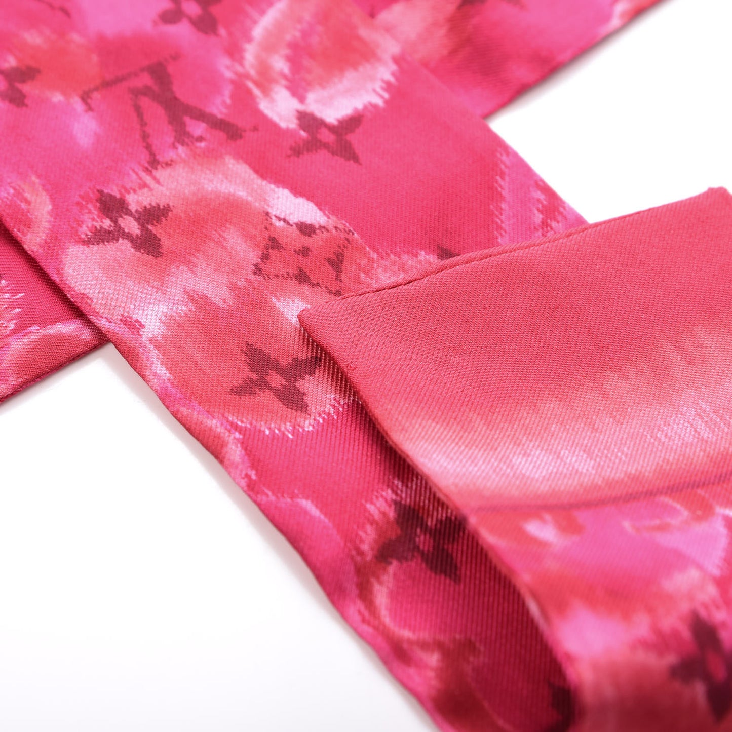Silk Monogram Ikat Summer Bandeau Rose Indien