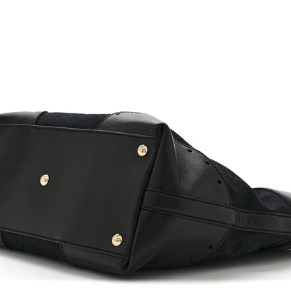 Gucci Monogram Large Punch Tote Black 10 of 10