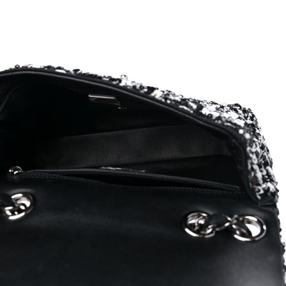 Chanel Sequin Lambskin Mini Flap Silver Black 5 of 11