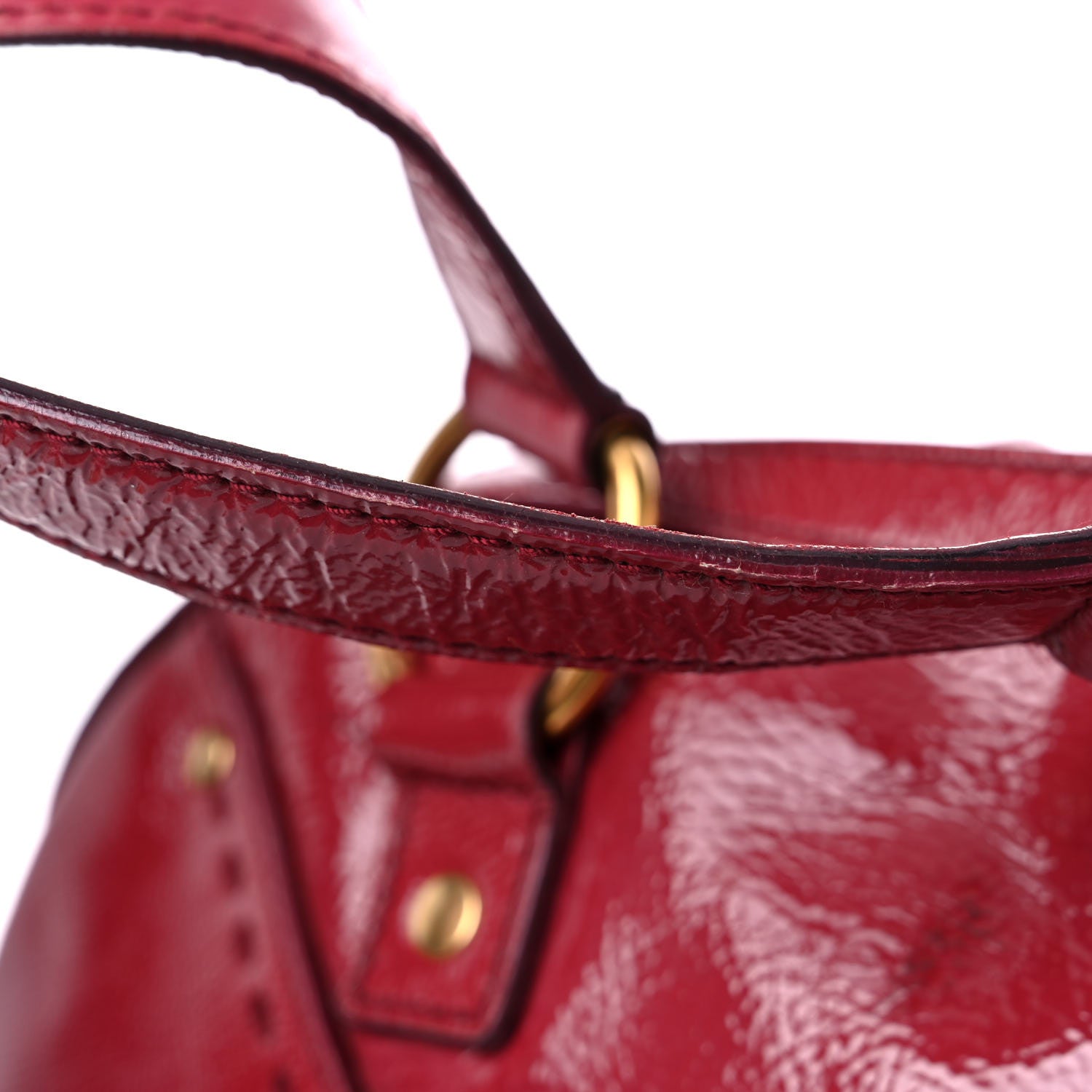 Saint Laurent Patent Calfskin Medium Muse Red 29 of 32