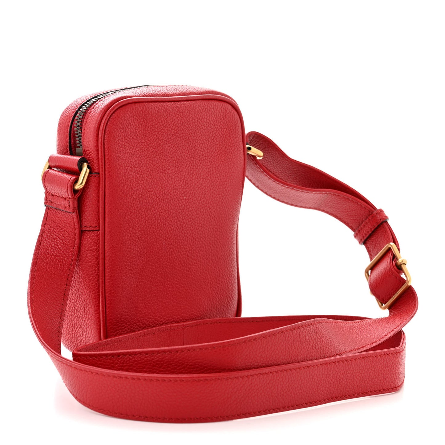 Dollar Calfskin Logo Mini Messenger Bag Hibiscus Red Yellow Green