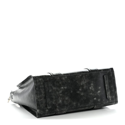 Marc Jacobs Distressed Calfskin Medium The Tote Bag Black 4 of 12