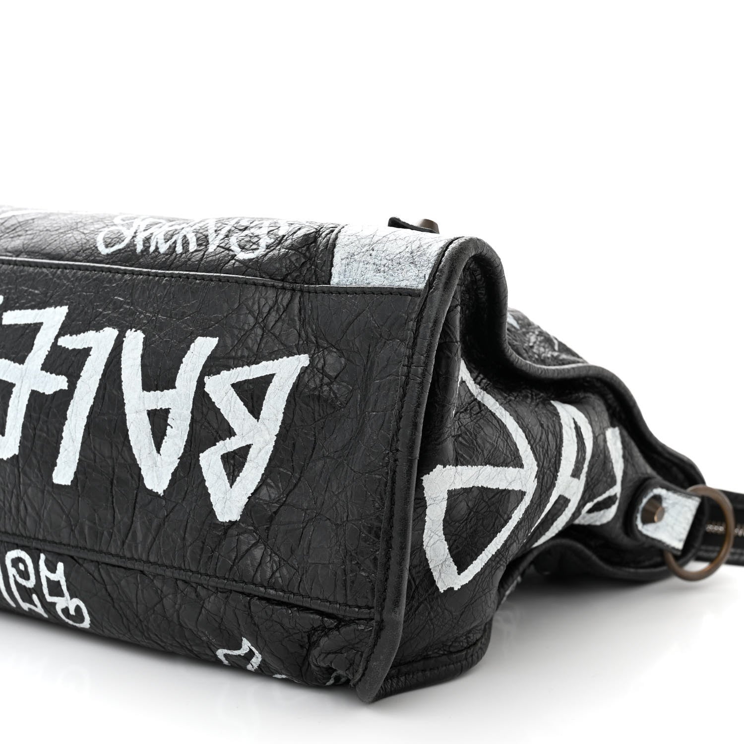 Balenciaga Agneau Arena Graffiti All Over Classic Hardware City Black White 10 of 10