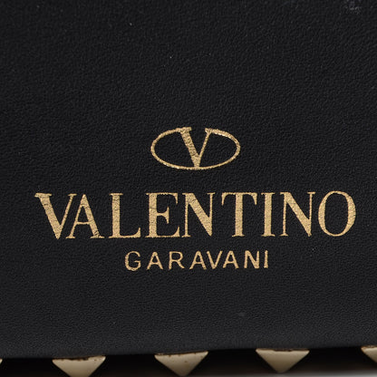 Valentino Garavani Vitello Medium Rockstud Tote Black 9 of 9
