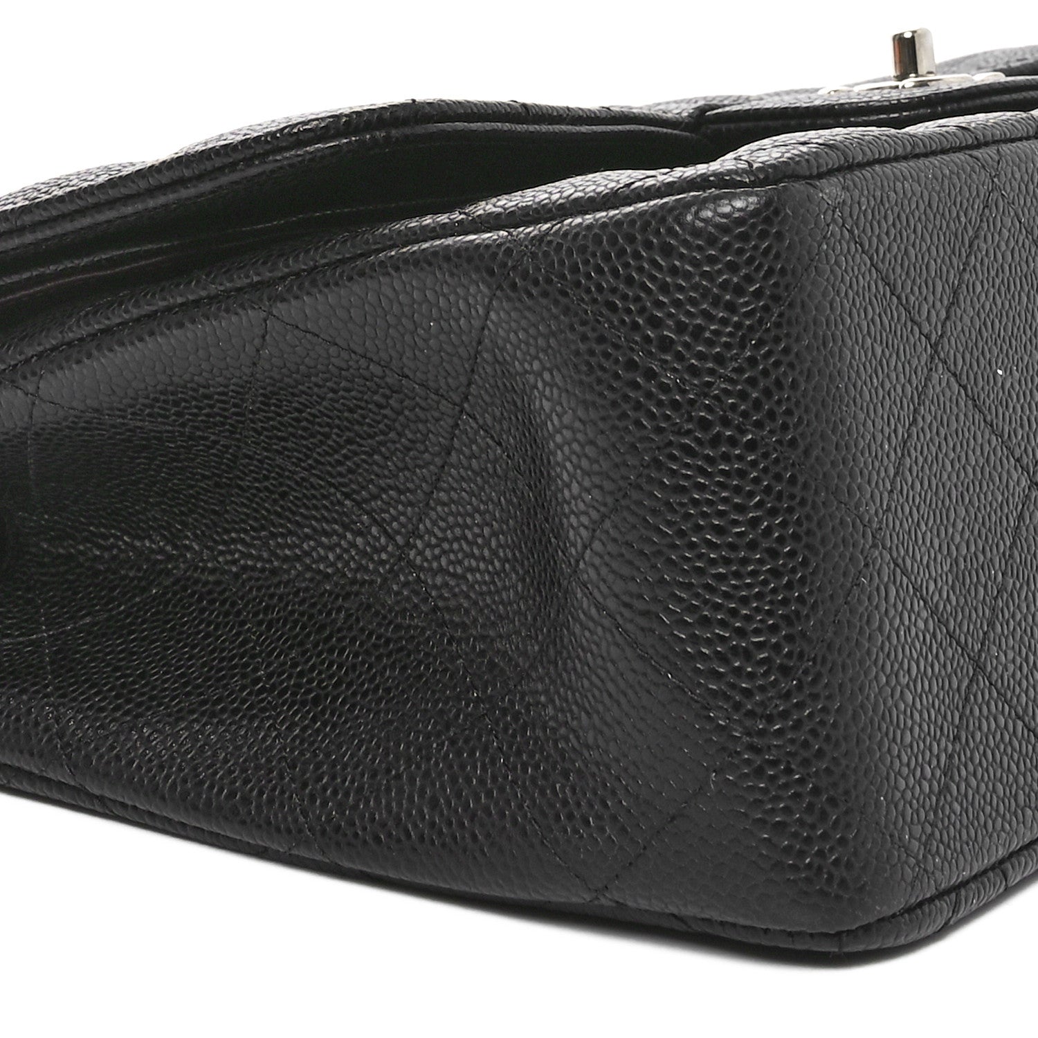 Chanel Caviar Quilted Jumbo Double Flap Black 9 of 10