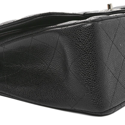 Chanel Caviar Quilted Jumbo Double Flap Black 9 of 10