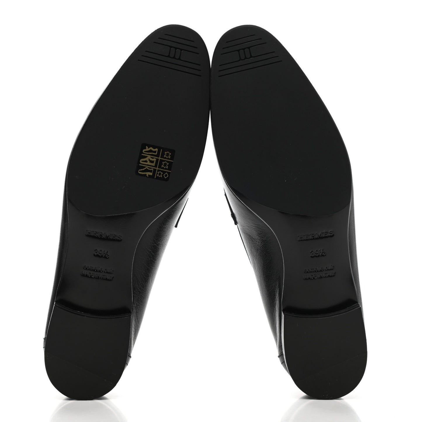 Goatskin Womens Paris Loafers 39.5 Black