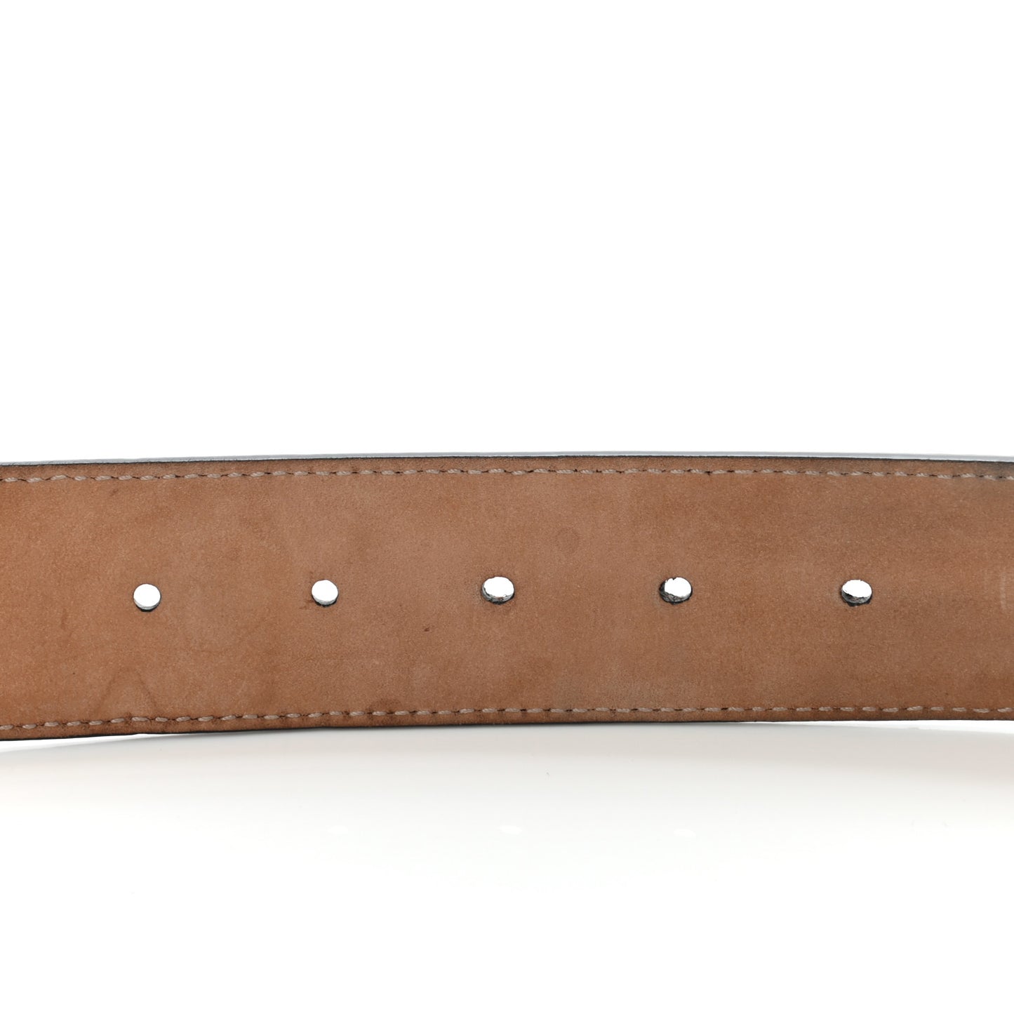 GG Supreme Monogram Selleria Calfskin Interlocking G 40mm Belt 85 34 Beige Ebony Blue