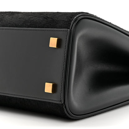 Saint Laurent Pony Hair Calfskin Manhattan Top Handle Black 9 of 10