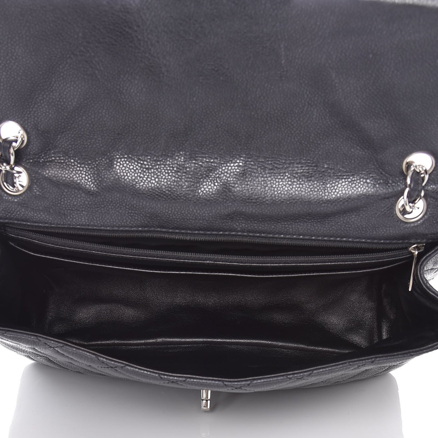 Caviar Quilted Maxi Single Flap Black