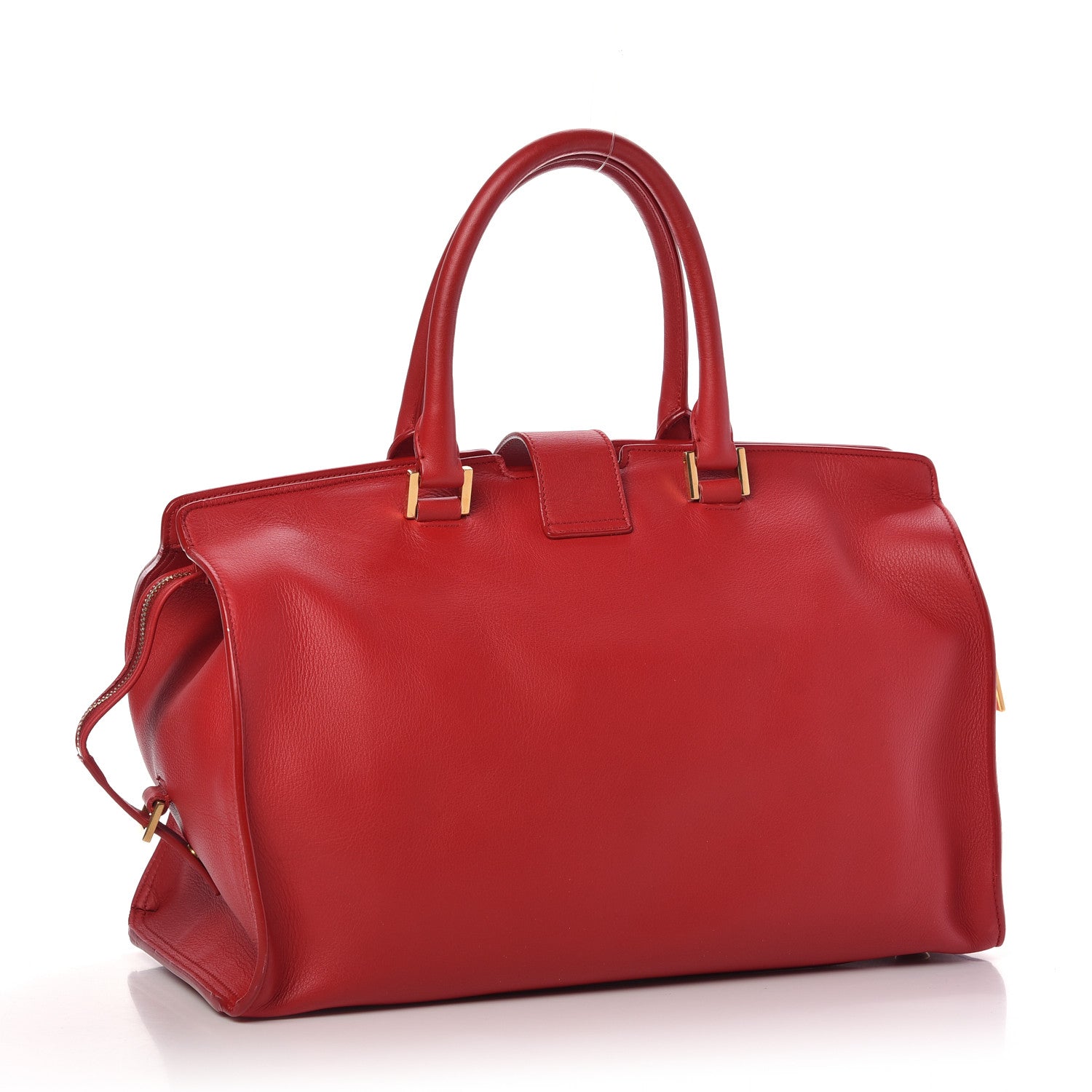 Saint Laurent Calfskin Medium Classic Y Cabas Red 3 of 8