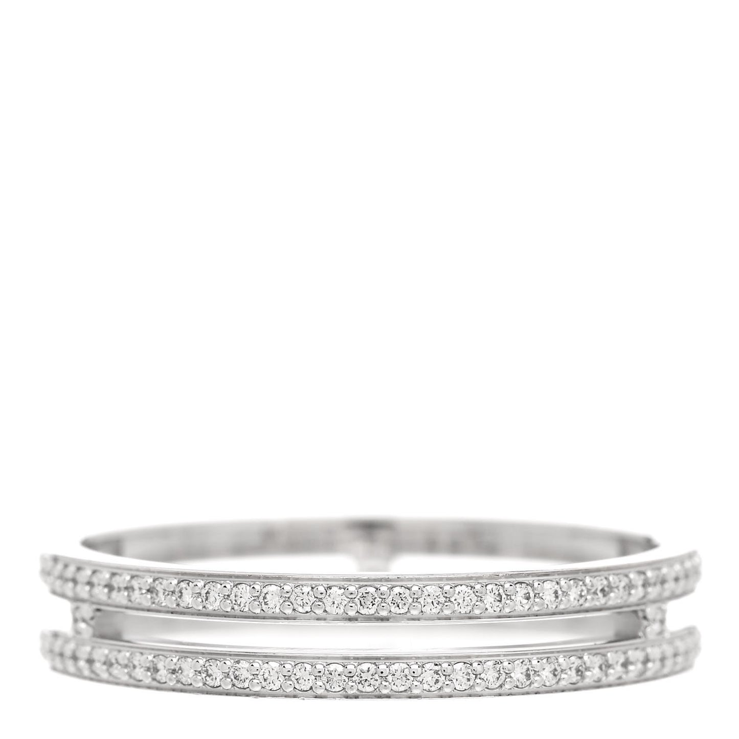 18K White Gold Diamond Ariane Wedding Band Ring 55 7.25