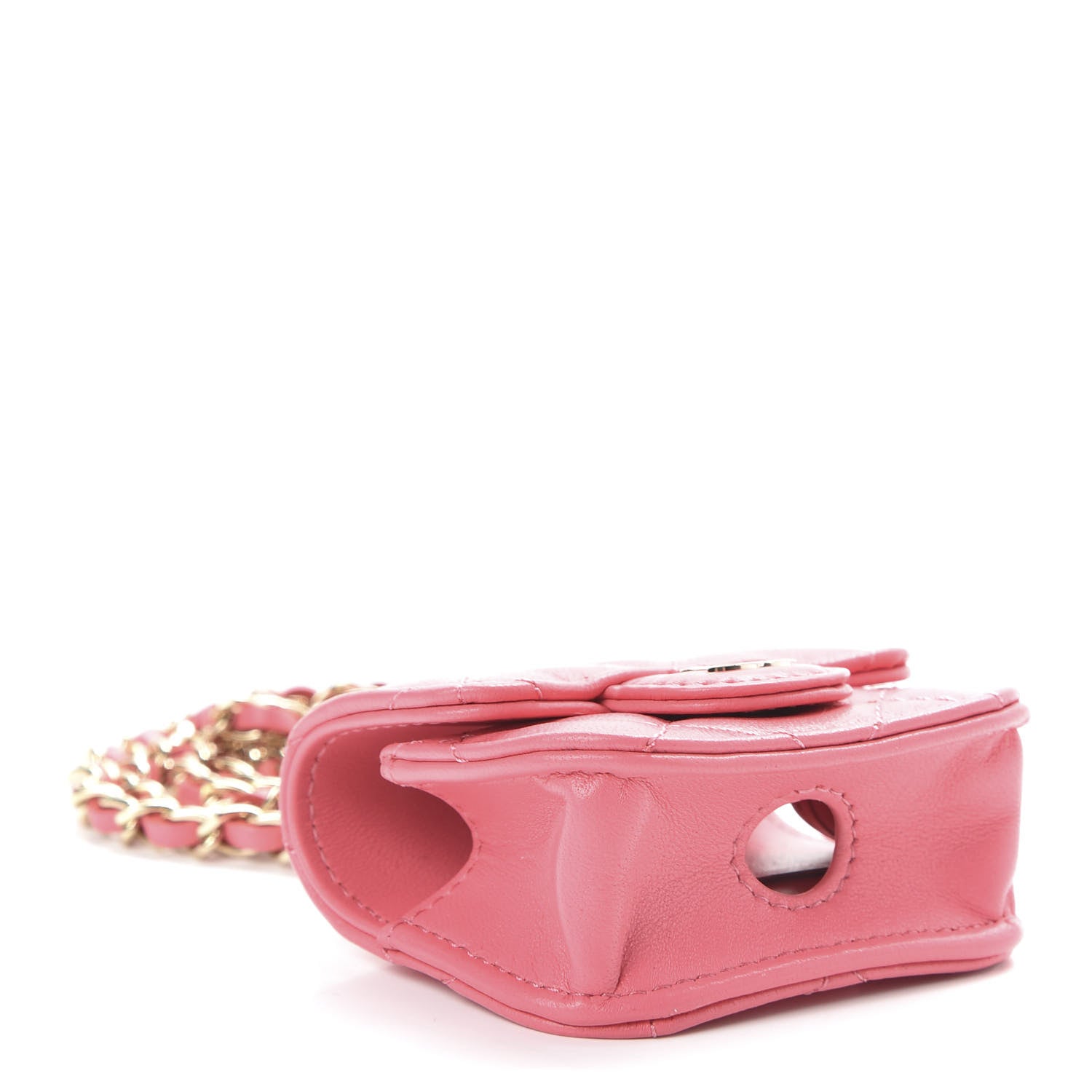 Chanel Lambskin Quilted Airpods Pro Case Coral 4 of 9