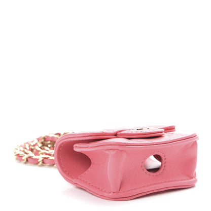 Chanel Lambskin Quilted Airpods Pro Case Coral 4 of 9