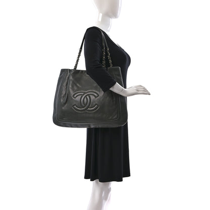 Chanel Caviar CC Timeless Shoulder Bag Gray 2 of 21
