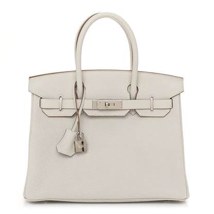 Hermes Togo Birkin 30 Gris Pale 1 of 12