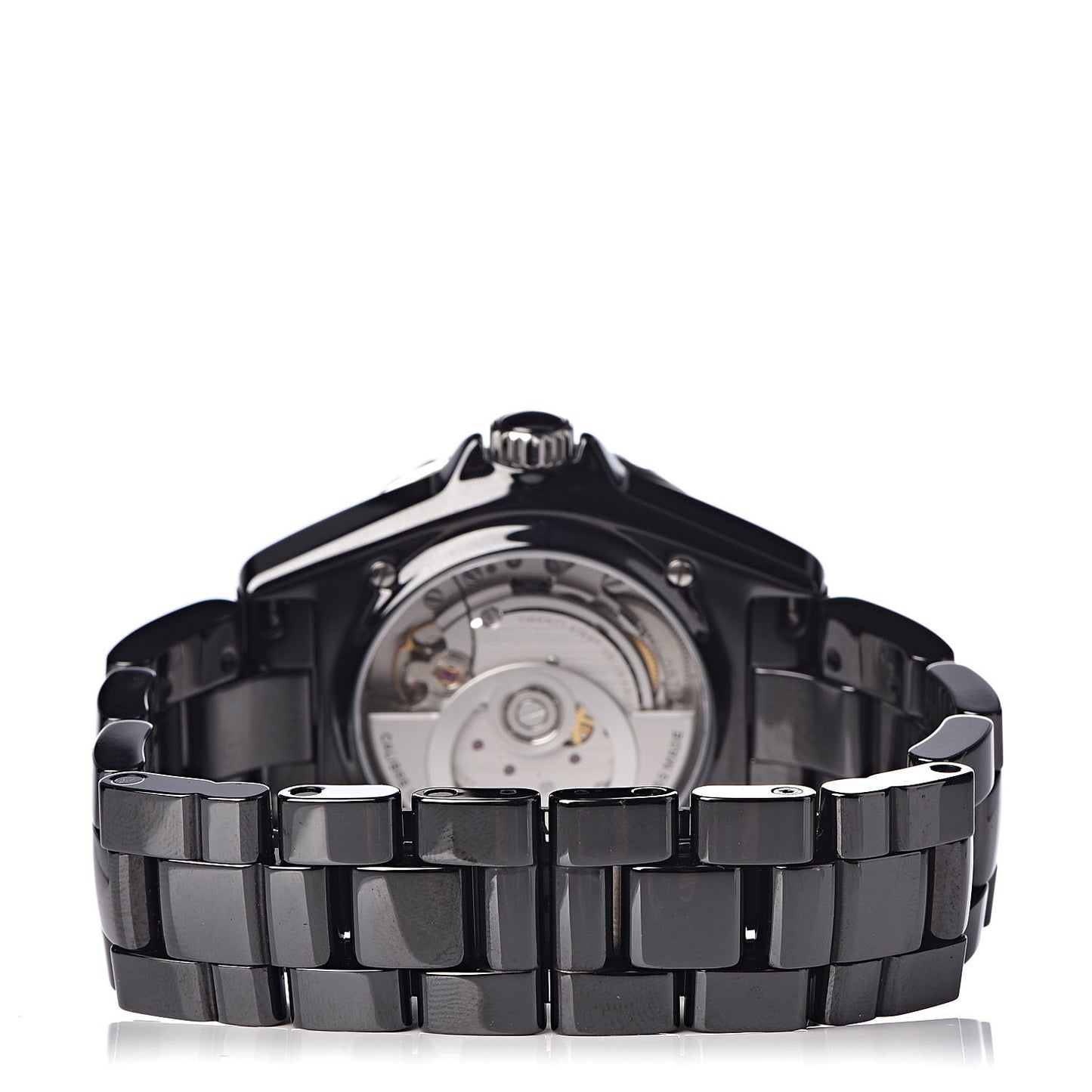 Stainless Steel Ceramic Diamond 38mm J12 Automatic Watch Black