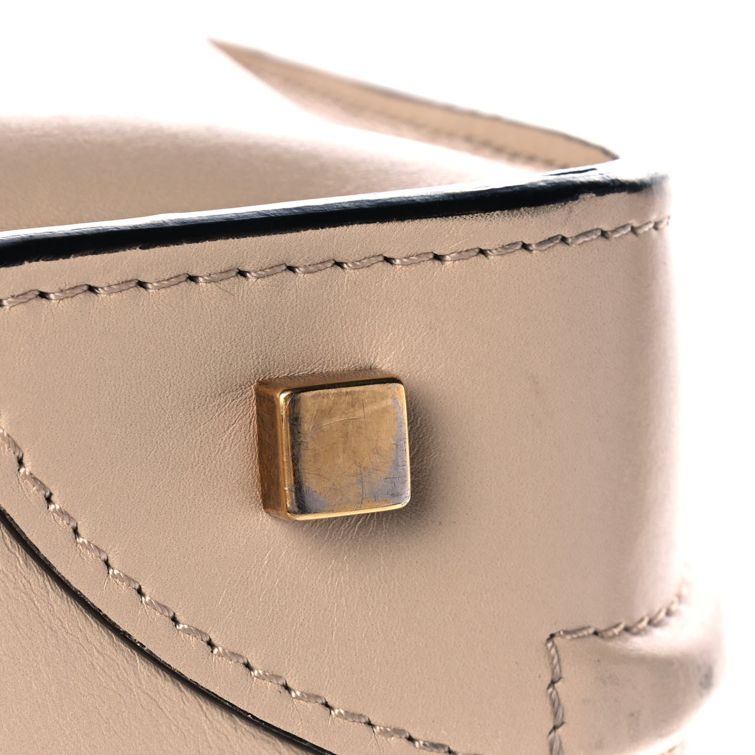 Celine Satin Calfskin Mini Bi-Color Luggage Powder Black 17 of 17