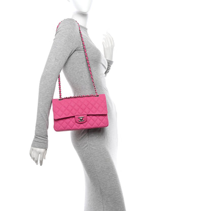 Chanel Iridescent Caviar Quilted Medium Double Flap Pink 2 of 13