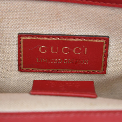 Gucci Calfskin Chinese New Year Mini Dionysus Shoulder Bag Hibiscus Red 9 of 11