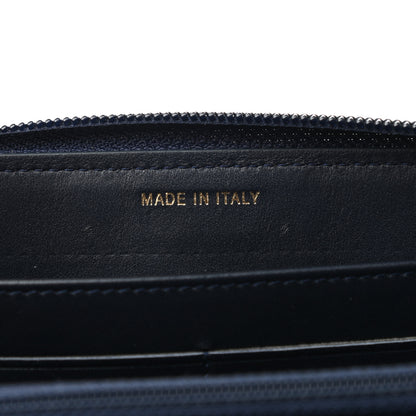 Chanel Caviar Quilted Boy Long Zip Around Wallet Navy 7 of 9