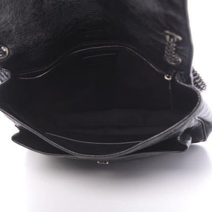Saint Laurent Crinkled Calfskin Matelasse Monogram Large Niki Chain Satchel Black 5 of 9