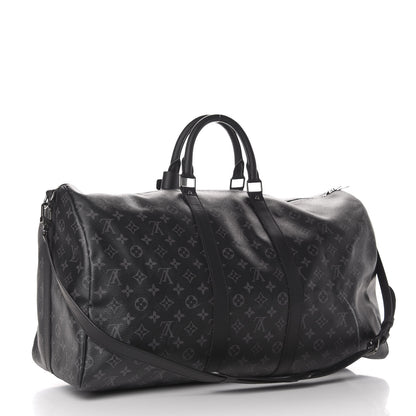 Louis Vuitton Monogram Eclipse Keepall Bandouliere 55 2 of 13