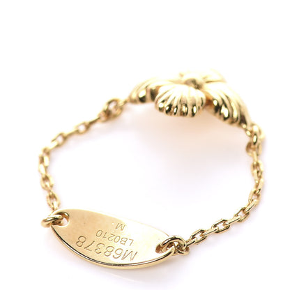 Louis Vuitton Crystal Blooming Strass Ring Set M Gold 4 of 9