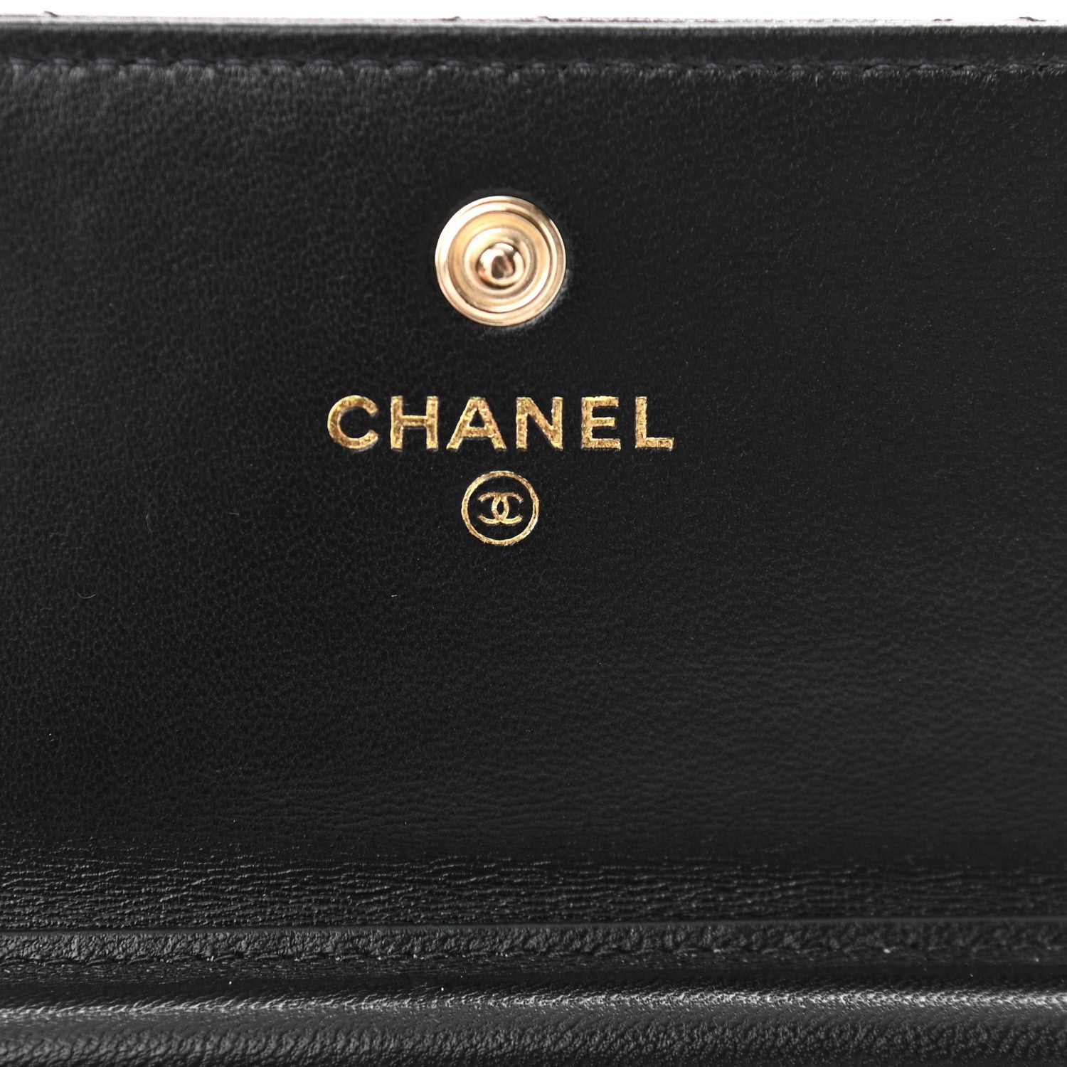 Chanel Lambskin Quilted My Chanel Lady Card Holder On Chain Black 6 of 12