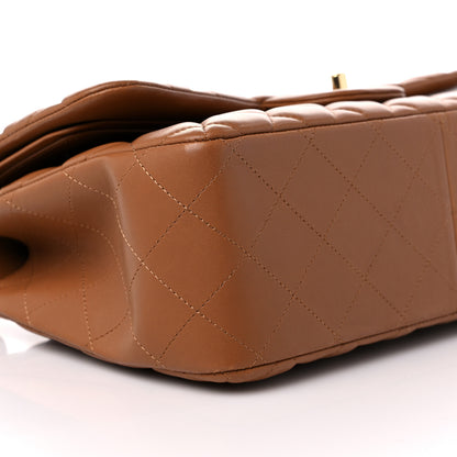 Chanel Lambskin Quilted Jumbo Double Flap Brown 8 of 9