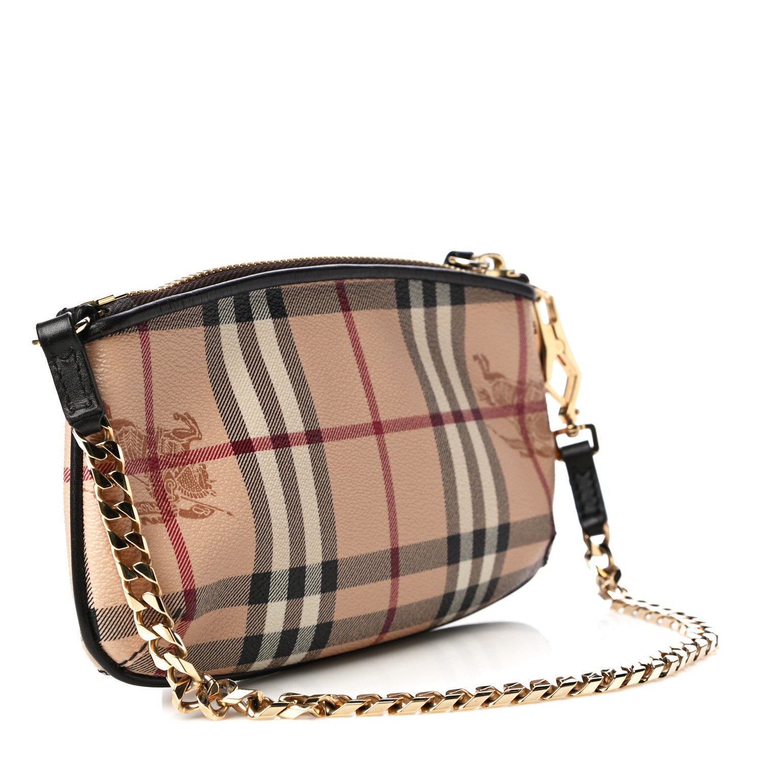 Burberry Haymarket Check Clara Pochette Chocolate 3 of 10