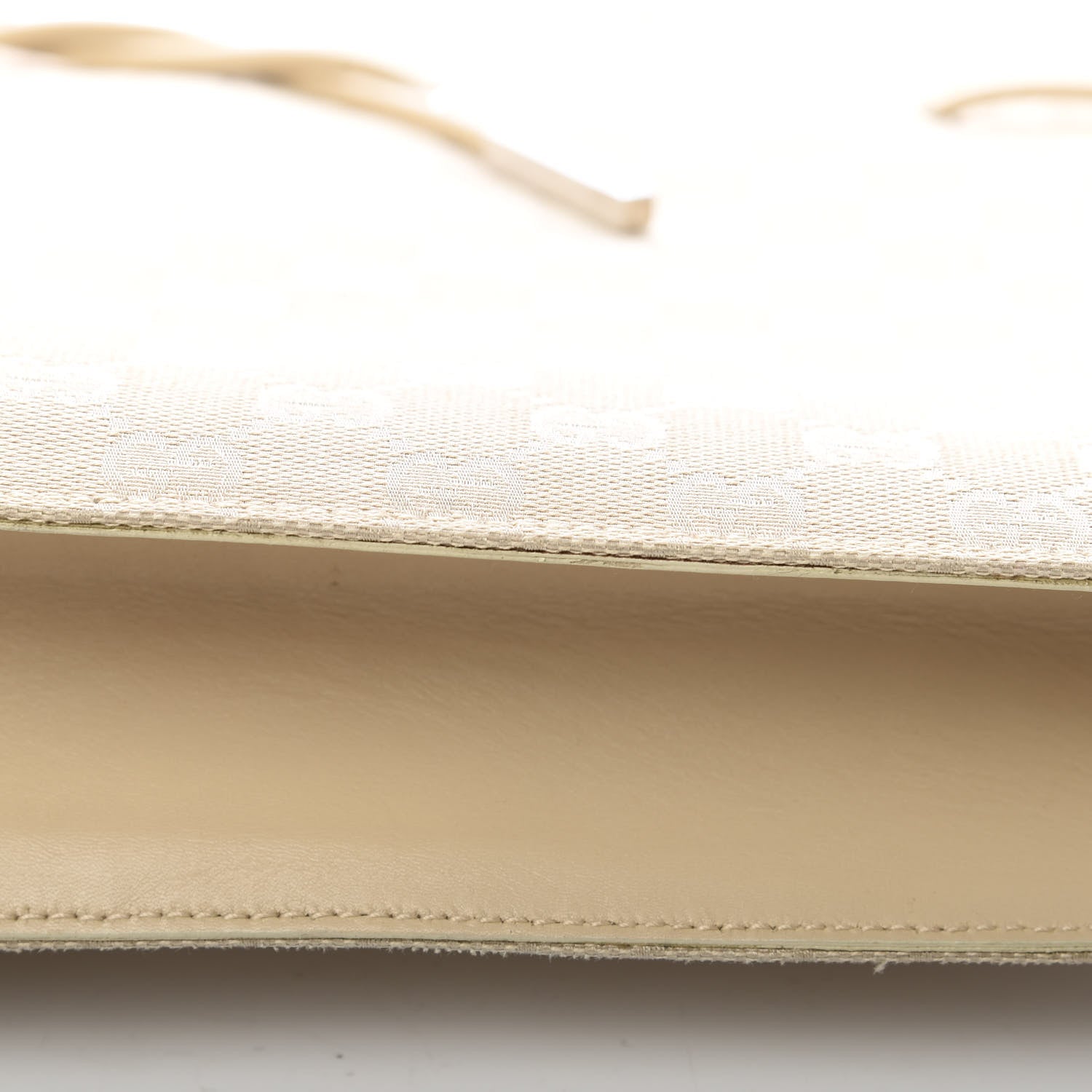 Gucci Monogram Drawstring Bag Beige 11 of 13
