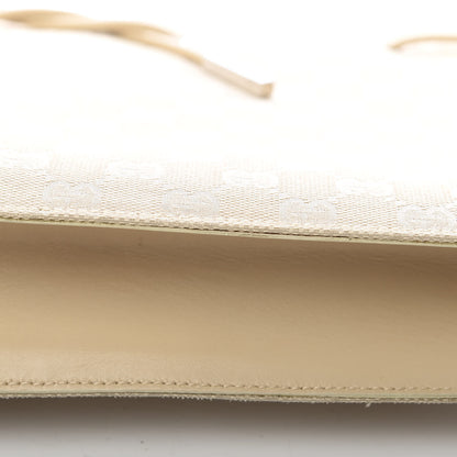 Gucci Monogram Drawstring Bag Beige 11 of 13