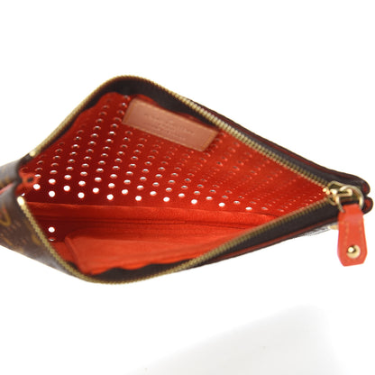 Louis Vuitton Monogram Perforated Pochette Plat Orange 5 of 6