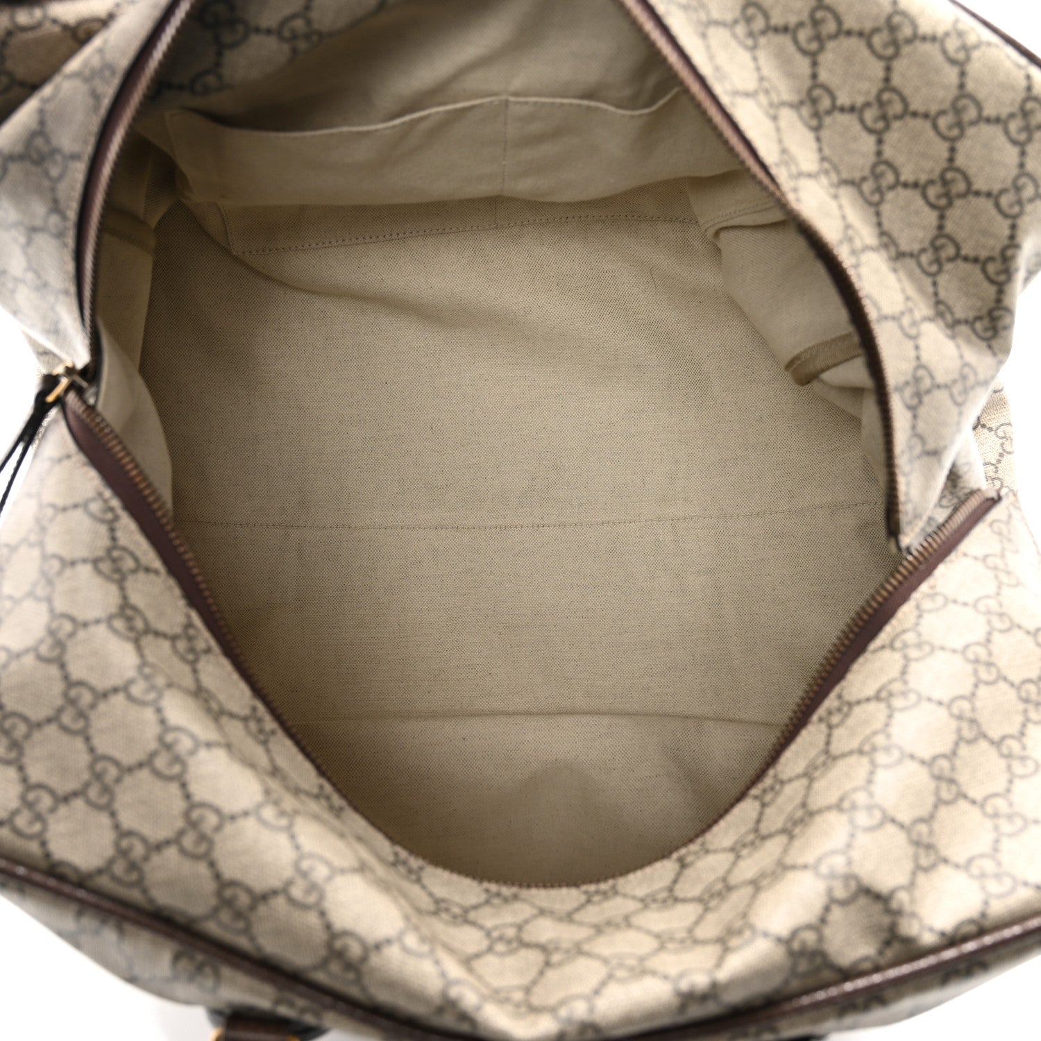 Gucci Soft GG Supreme Monogram Web Neo Vintage Duffle Bag Beige New Acero Crop 5 of 10