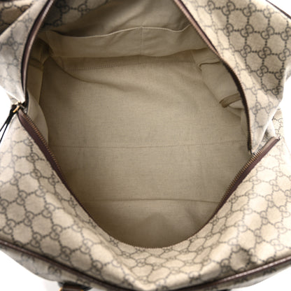 Gucci Soft GG Supreme Monogram Web Neo Vintage Duffle Bag Beige New Acero Crop 5 of 10
