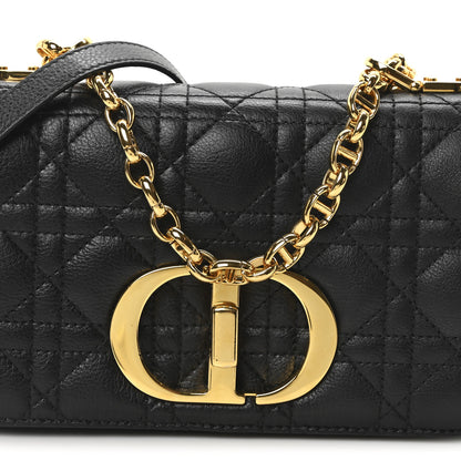 Christian Dior Calfskin Cannage Small Caro Bag Black 8 of 11
