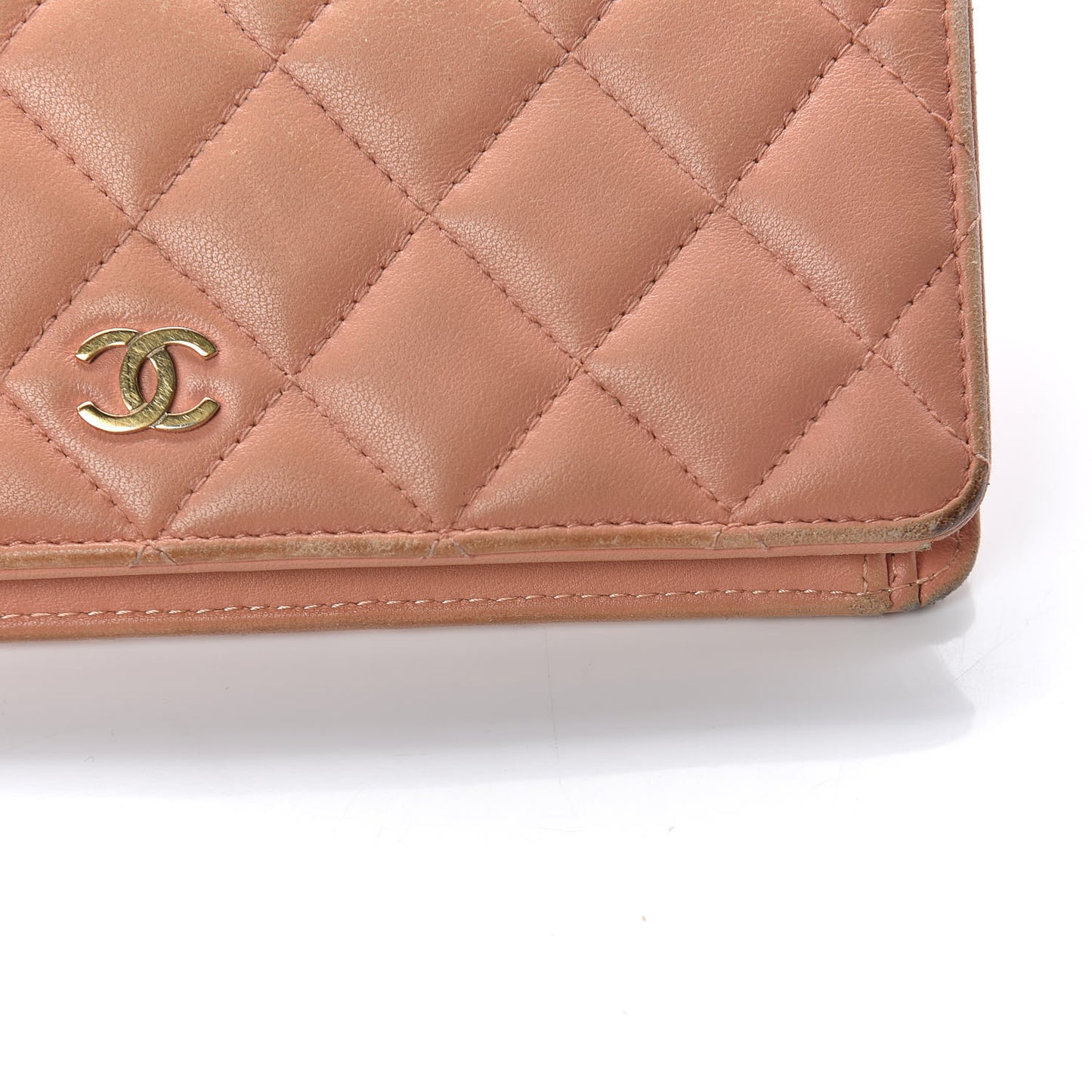 Lambskin Quilted Yen Wallet