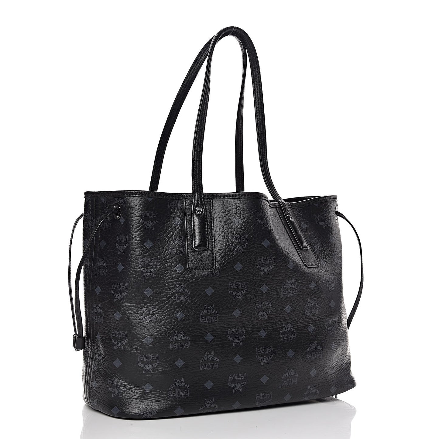 Visetos Medium Liz Reversible Shopper Tote Black