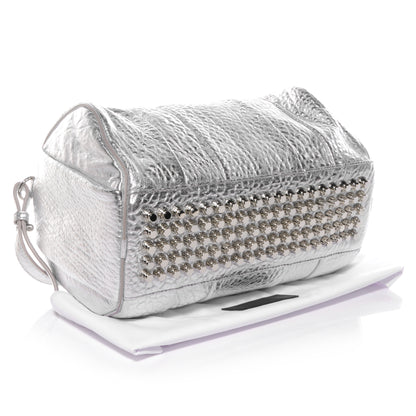 Alexander Wang Pebbled Leather Rocco Duffel Rhodium w Rhodium Hardware 4 of 7