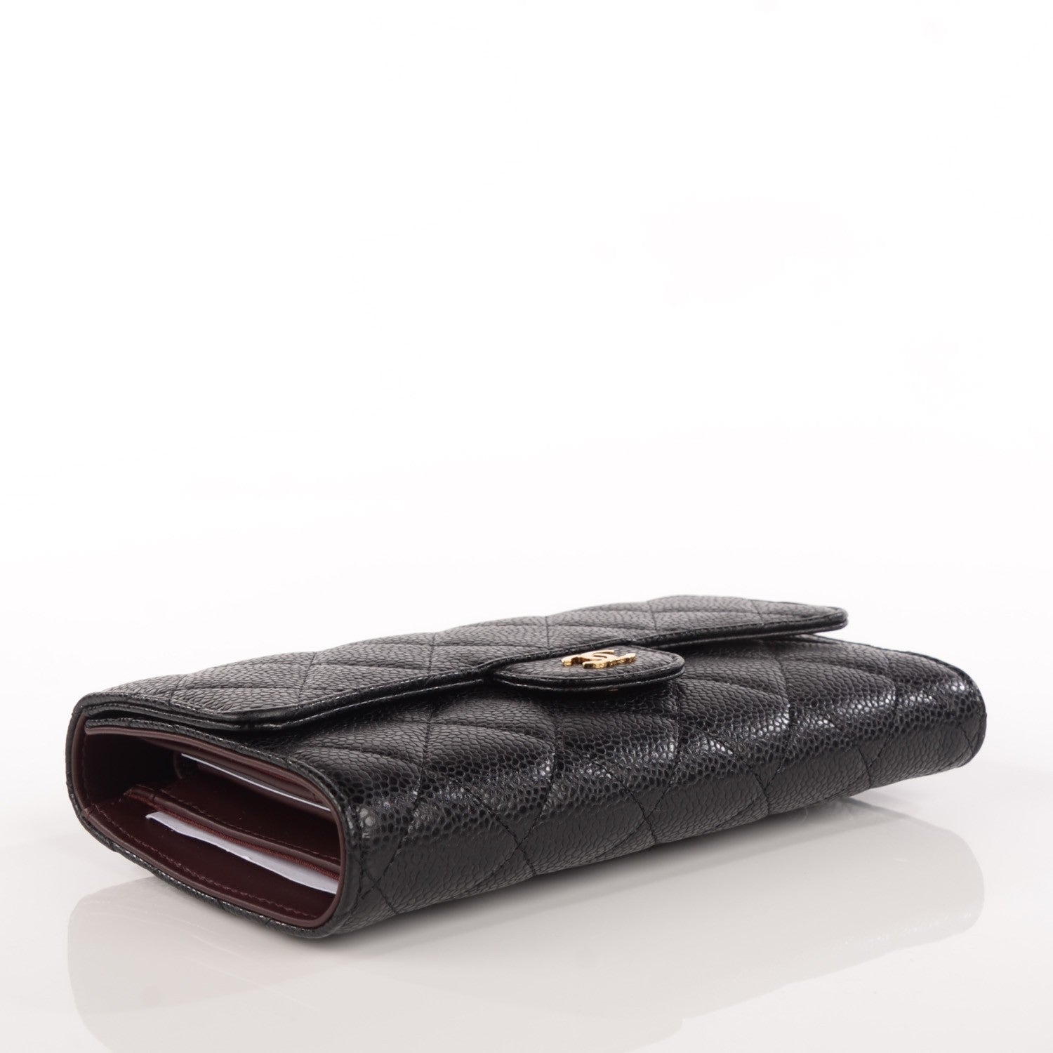 Chanel Caviar Quilted Large Flap Wallet Black 4 of 10