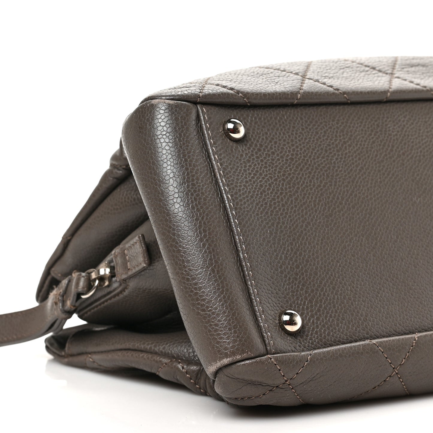 Caviar Quilted Timeless CC Shopping Tote Grey