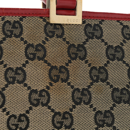 Gucci Monogram Small Bardot Shoulder Bag Red 12 of 13